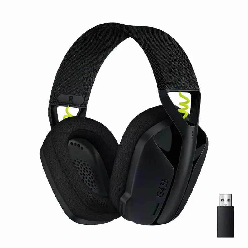 LOGITECH G435 Lightspeed langaton pelikuulokkeet - musta