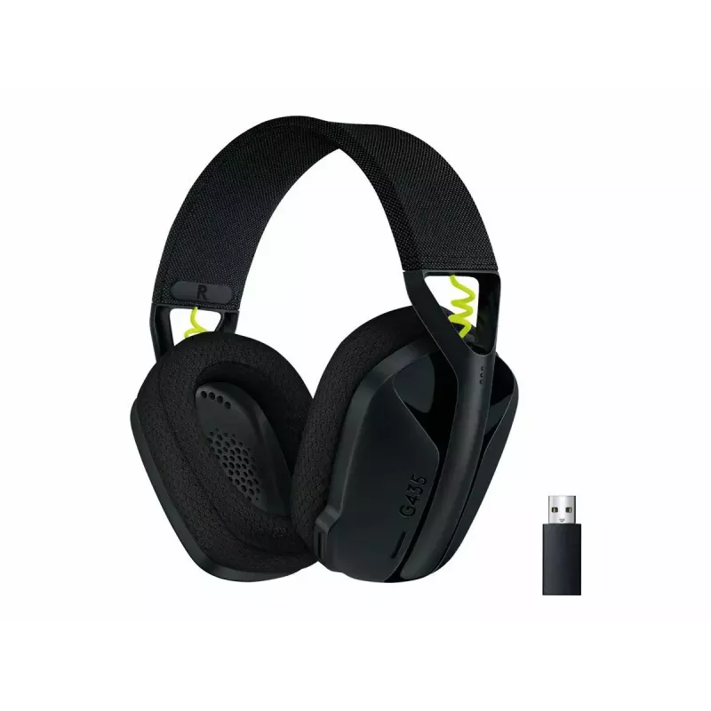 LOGITECH G435 Lightspeed langaton pelikuulokkeet - musta