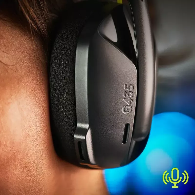LOGITECH G435 Lightspeed langaton pelikuulokkeet - musta