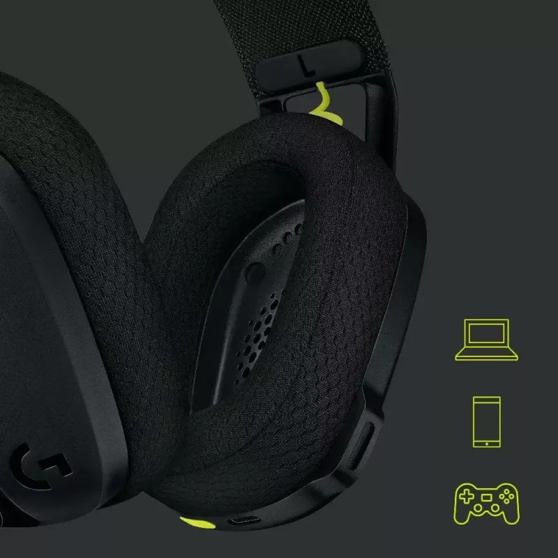 LOGITECH G435 Lightspeed langaton pelikuulokkeet - musta