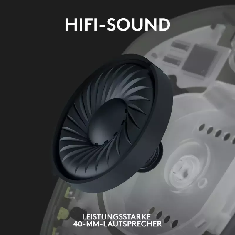 LOGITECH G435 Lightspeed langaton pelikuulokkeet - musta