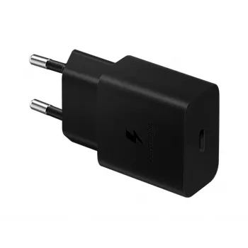 Mobiililaitteiden laturi Samsung EP-T1510NBEGEU, USB-C 15 W, 5–9 V lähtö, 2 A, musta