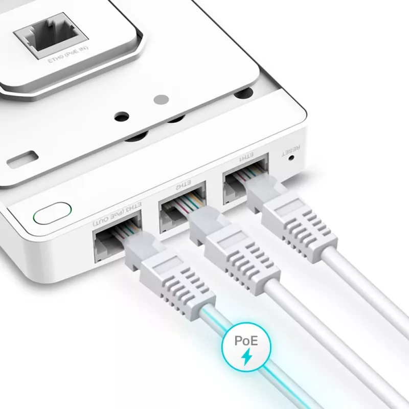 Tukiasema TP-Link Omada AX3000 Wall Plate WiFi 6 2,4 GHz 5 GHz