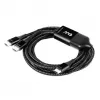 CLUB3D USB Type-C Y-latauskaapeli 2x USB Type-C, max. 100W, 1,83 m/6ft M/M