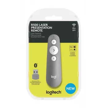 LOGITECH R500 laser-esityskaukosäädin harmaa