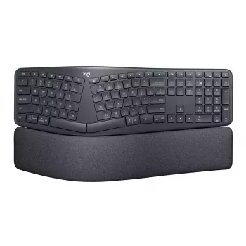 LOGITECH Ergo K860 - langaton jaettu näppäimistö Business Graphite Qwerty Pan Nordic