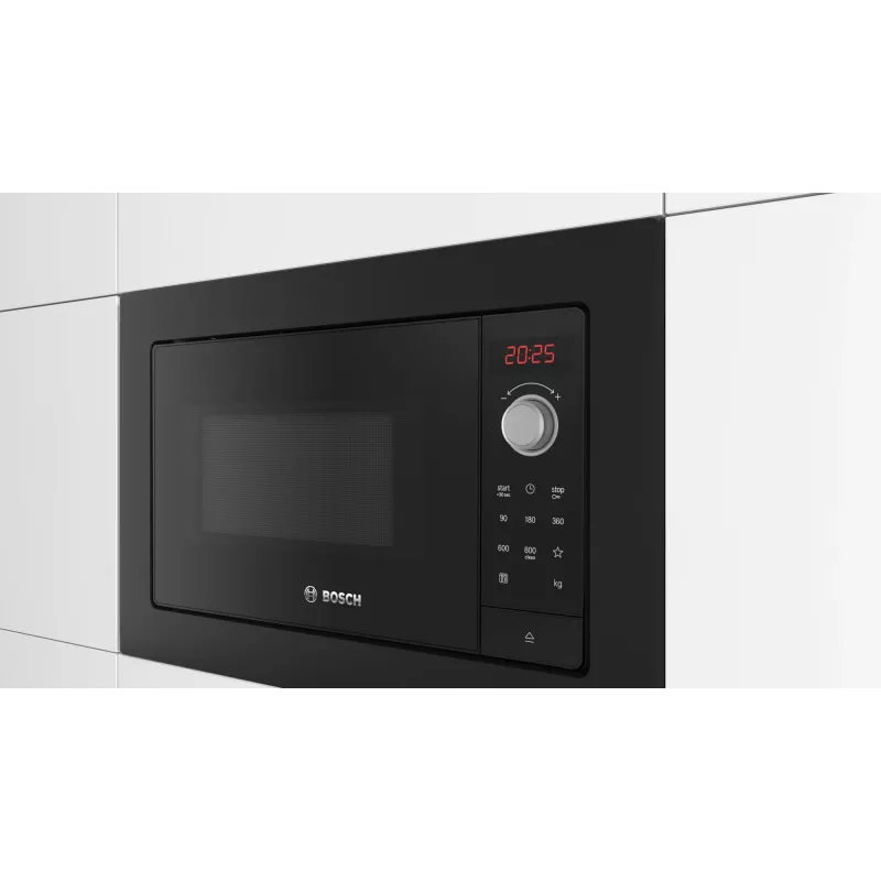 Bosch Serie 2 BFL623MB3 mikrouuni musta pelkkä mikrouuni kalusteisiin 20 L 800 W