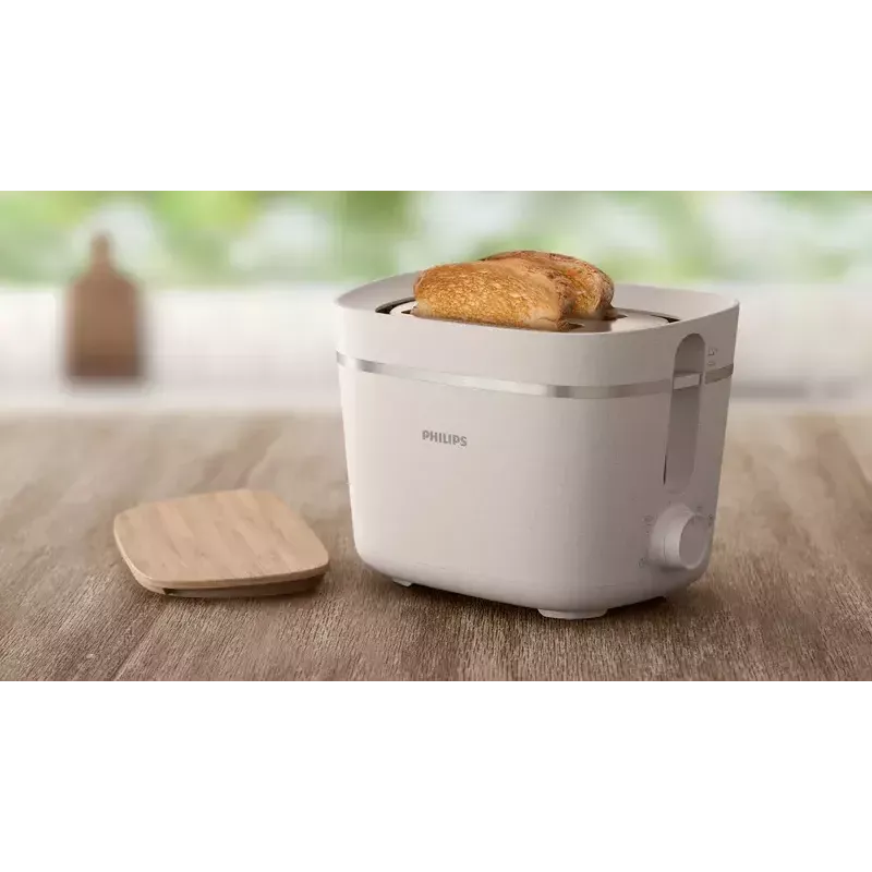 Philips HD2640/10 Eco Conscious Edition leivänpaahdin, 2 viipaletta, 830 W, valkoinen