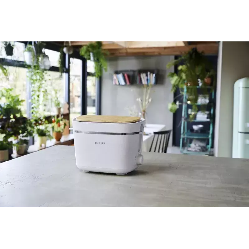 Philips HD2640/10 Eco Conscious Edition leivänpaahdin, 2 viipaletta, 830 W, valkoinen