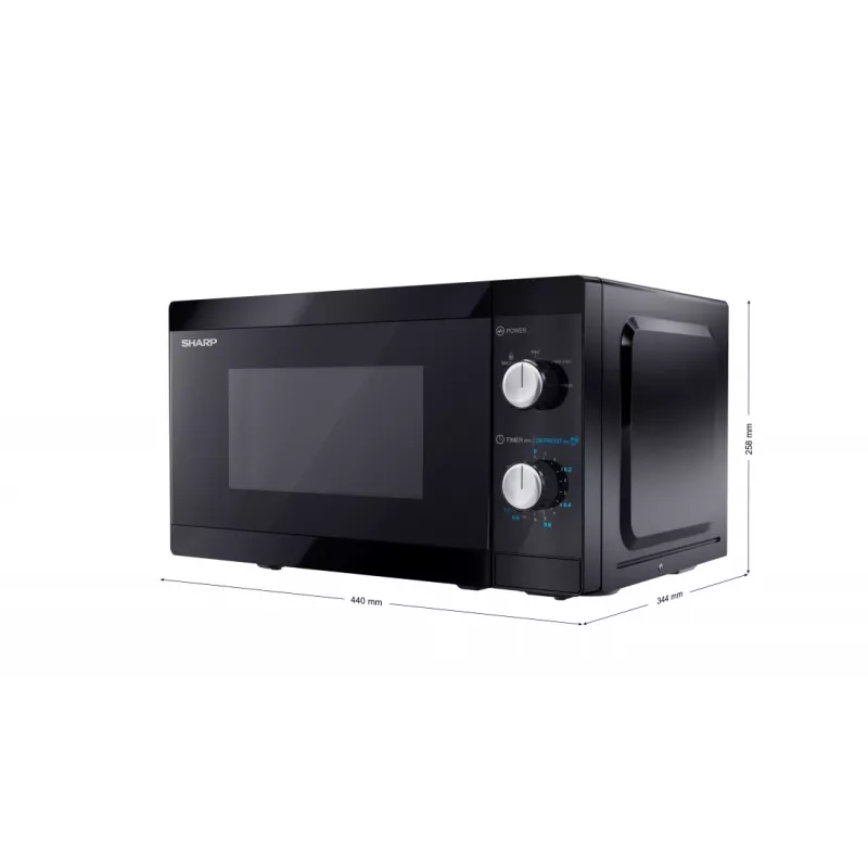 Sharp YC-MS01E-B mikroaaltouuni musta yhdistelmämikroaaltouuni pöytämalli 20 l 800 W