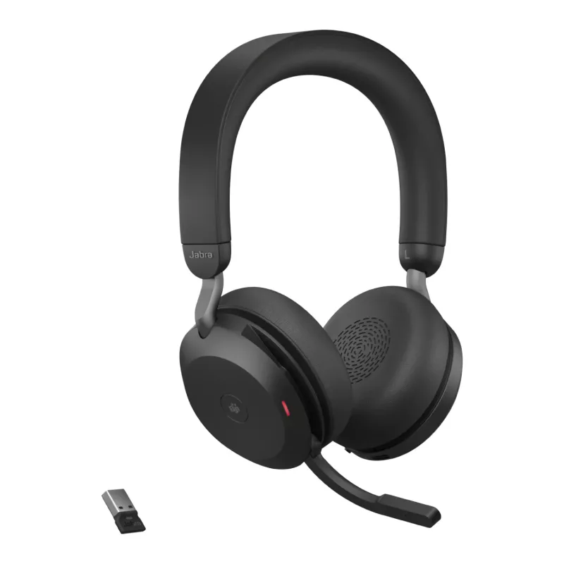 Jabra Evolve2 75 - USB-A MS Teams pöytätelineellä - musta