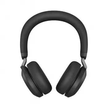 Jabra Evolve2 75 - USB-C MS Teams pöytätelineellä - musta, johdollinen & langaton, puhelut/musiikki, 20 - 20000 Hz, 197 g, kuulokemikrofoni, musta
