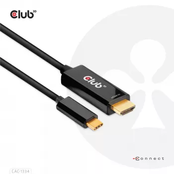 CLUB3D HDMI - USB Type-C 4K60Hz aktiivinen kaapeli M/M 1,8 m/6 ft