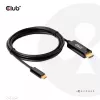 CLUB3D HDMI - USB Type-C 4K60Hz aktiivinen kaapeli M/M 1,8 m/6 ft