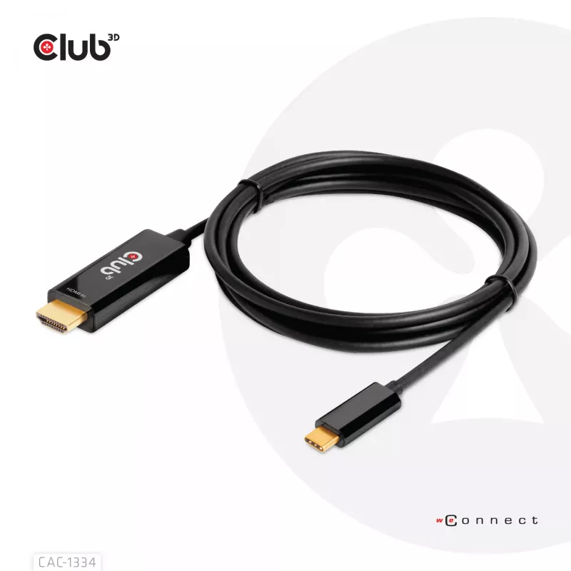 CLUB3D HDMI - USB Type-C 4K60Hz aktiivinen kaapeli M/M 1,8 m/6 ft