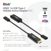 CLUB3D HDMI - USB Type-C aktiivinen sovitin 4K60Hz M/F