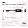 CLUB3D HDMI - USB Type-C aktiivinen sovitin 4K60Hz M/F