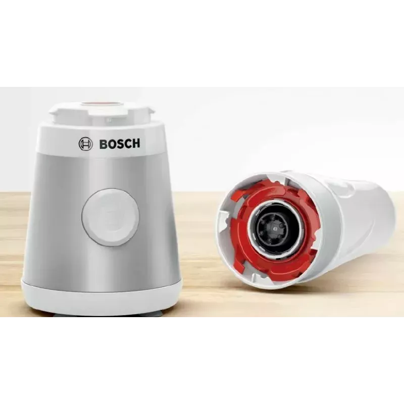 Pöytäsekoitin Bosch VitaPower MMB2111T — 450 W, 0,6 L Tritan-kannu, kiertosäädin, hopea