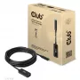 Club 3D CAC-1536 USB 3.2 Gen2 Type-C – Type-A jatkokaapeli, 10 Gbps, uros–naaras, 5 m, musta