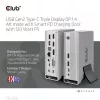 Telakointiasema CLUB3D CSV-1568 metallikotelo USB Gen2 Type-C USB Gen2 Type-A HDMI DP VGA RJ45 120W
