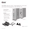 Telakointiasema CLUB3D CSV-1568 metallikotelo USB Gen2 Type-C USB Gen2 Type-A HDMI DP VGA RJ45 120W