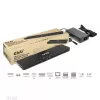 CLUB3D USB Gen1 Type-C Triple Display DP Alt Mode Displaylink Dynamic PD Charging Dock 120 watin virtalähteellä