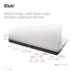 CLUB3D USB Gen1 Type-C Triple Display DP Alt Mode Displaylink Dynamic PD Charging Dock 120 watin virtalähteellä
