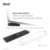 CLUB3D USB Gen1 Type-C Triple Display DP Alt Mode Displaylink Dynamic PD Charging Dock 120 watin virtalähteellä