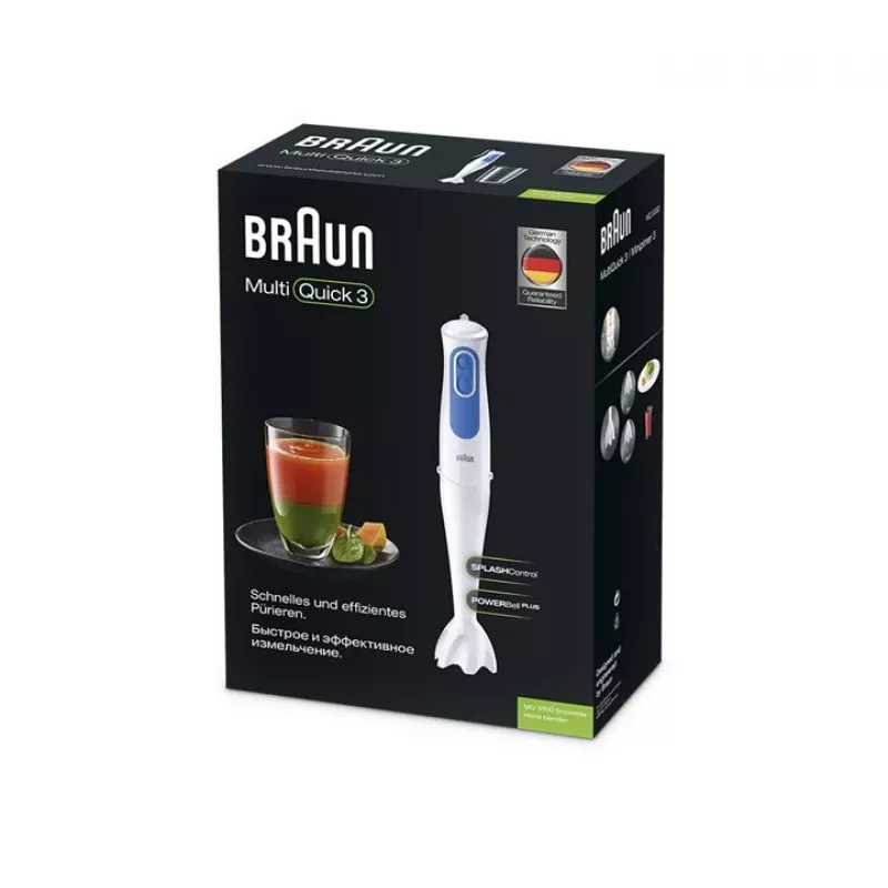 Braun MQ 3000 Smoothie 0,6 l sauvasekoitin 700 W sininen, valkoinen