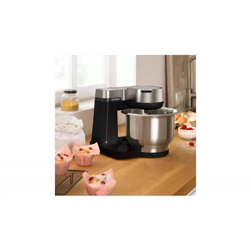 Bosch Serie 2 MUMS2VM00 yleiskone 900 W 3,8 l musta, hopea