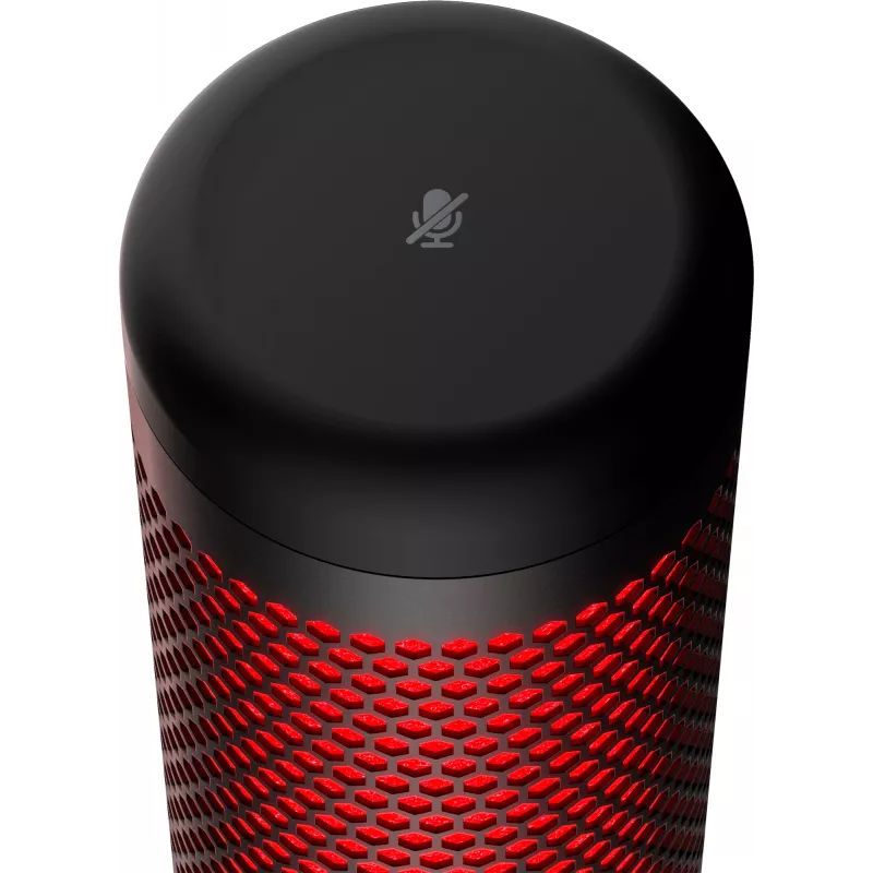 HyperX QuadCast - USB-mikrofoni (musta-punainen) - punainen valaistus