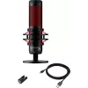 HyperX QuadCast - USB-mikrofoni (musta-punainen) - punainen valaistus