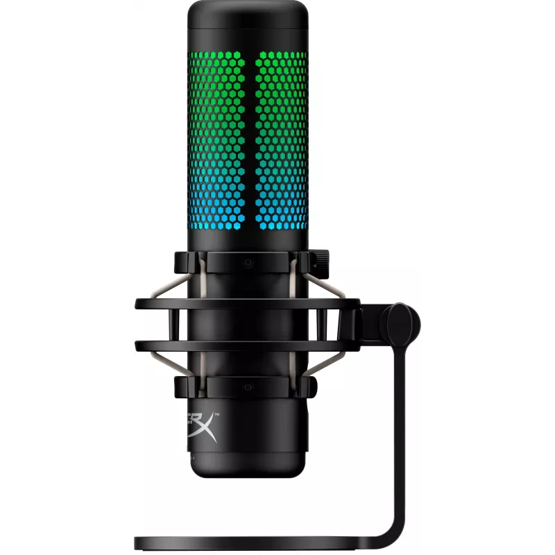 HyperX QuadCast S - USB-mikrofoni (musta-harmaa) - RGB-valaistus