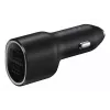 Autolaturi Samsung EP-L4020 40W (12V tulo) USB-C 25W+15W musta älypuhelimille