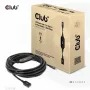 Club 3D CAC-1538 USB-C – USB-A aktiivikaapeli, USB 3.2 Gen1 5 Gbps, uros–naaras, 10 m, musta