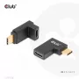 USB Type-C Gen2 kulma-adapterisarja, 2 kpl CLUB3D CAC-1528 — USB-C–USB-C, tukee 4K@120Hz