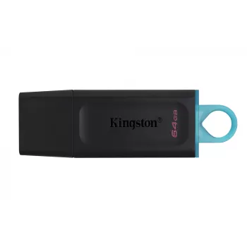 Kingston DataTraveler Exodia 64 GB USB 3.2 Gen 1 -muistitikku, 2 kpl, musta/turkoosi