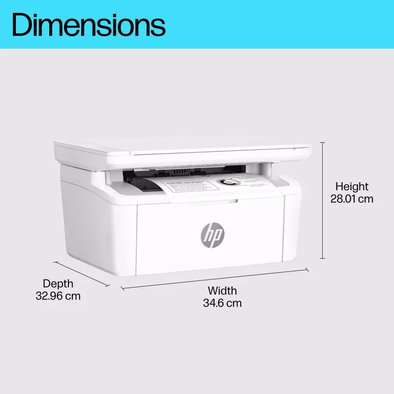 Monitoimilasertulostin HP LaserJet MFP M140w — mono, 20 ppm, 600×600 DPI, A4, Wi-Fi, Ethernet, valkoinen