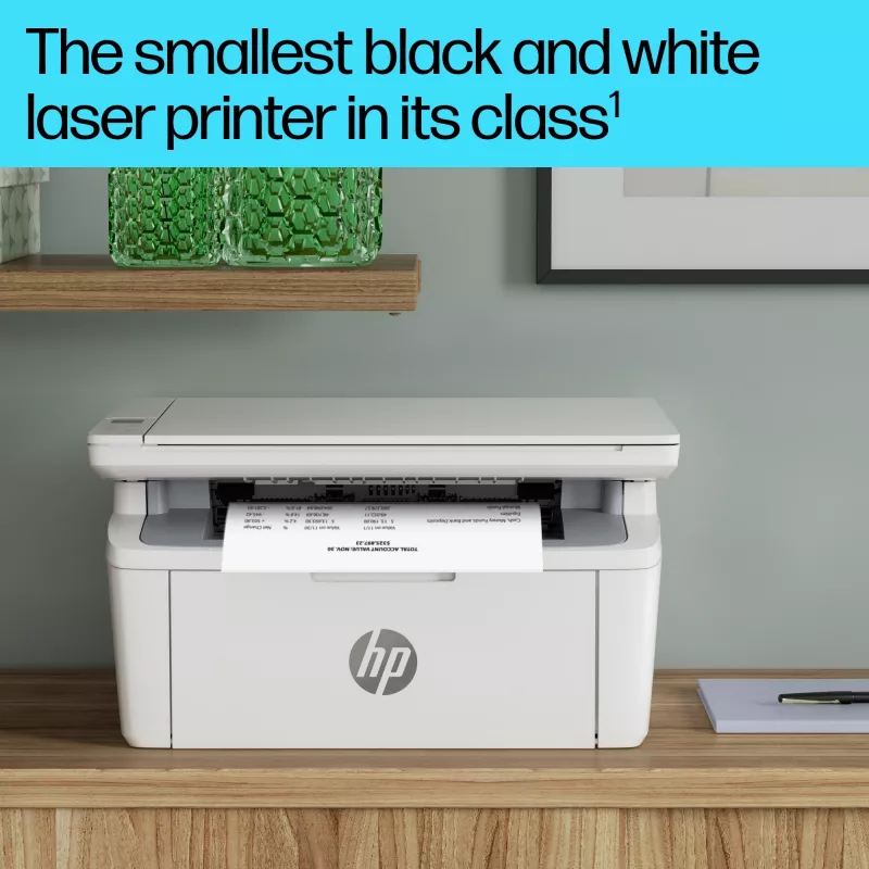 Monitoimilasertulostin HP LaserJet MFP M140w — mono, 20 ppm, 600×600 DPI, A4, Wi-Fi, Ethernet, valkoinen
