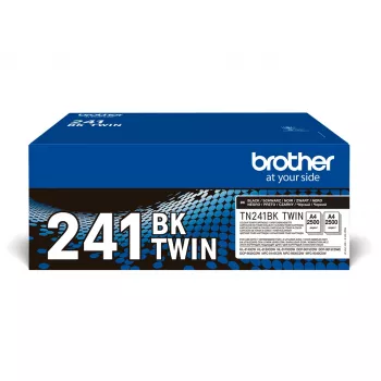 Brother TN-241BKTWIN värikasetti, kaksoispakkaus, musta, 2 x 2500 sivua