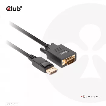 DisplayPort–VGA-kaapeli M/M CLUB3D CAC-1012 2 m