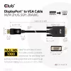 DisplayPort–VGA-kaapeli M/M CLUB3D CAC-1012 2 m
