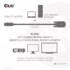 DisplayPort–VGA-kaapeli M/M CLUB3D CAC-1012 2 m