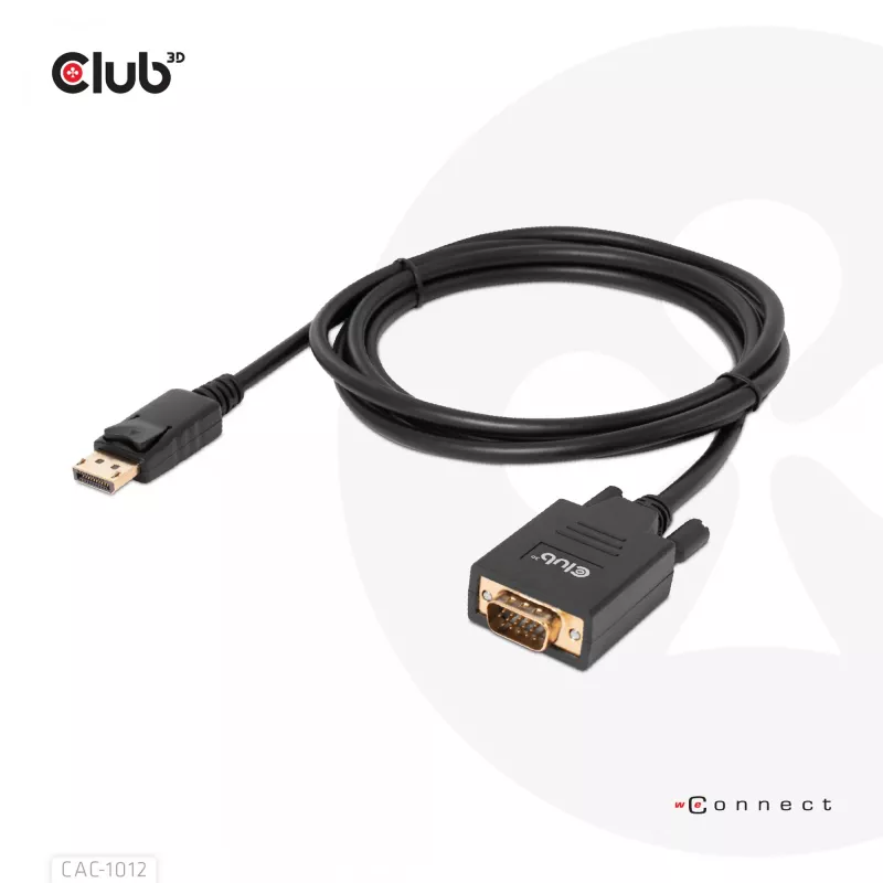 DisplayPort–VGA-kaapeli M/M CLUB3D CAC-1012 2 m