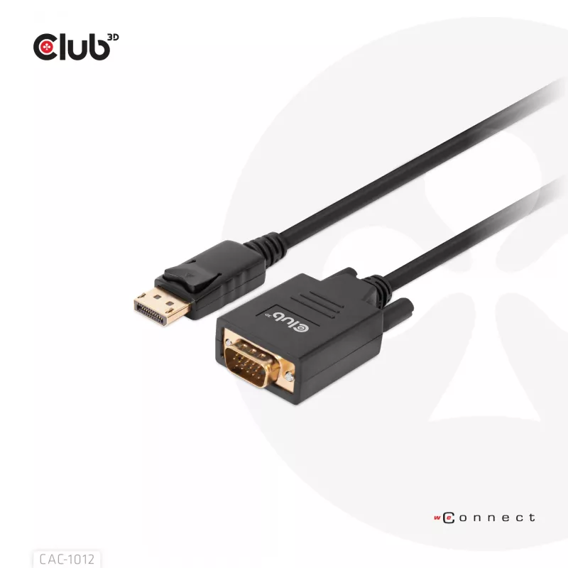DisplayPort–VGA-kaapeli M/M CLUB3D CAC-1012 2 m
