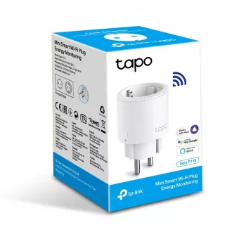 TP-Link Tapo Mini älykäs Wi-Fi-pistorasia, energianseuranta, sisäkäyttöön, valkoinen, tila, langaton, Wi-Fi, 802.11b, 802.11g, Wi-Fi 4 (802.11n)