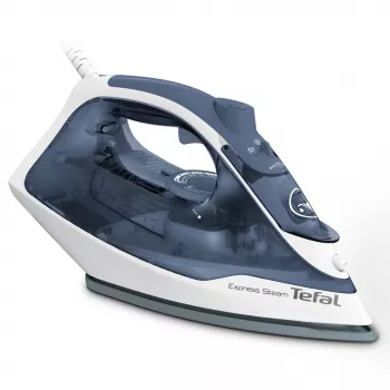 Tefal Express Steam FV2837 kuiva- ja höyrysilitysrauta Cerilium-silityspohjalla 2400 W sininen, harmaa, valkoinen