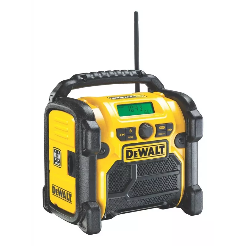DEWALT langaton Li-Ion DAB+/FM-kompaktiradio – pelkkä laite