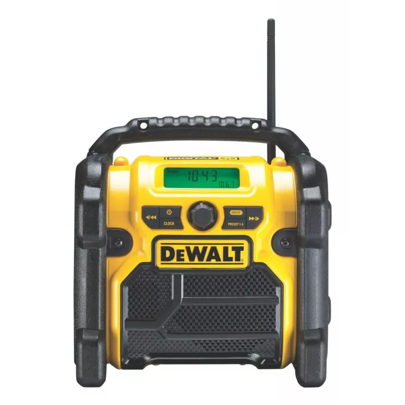 DEWALT langaton Li-Ion DAB+/FM-kompaktiradio – pelkkä laite