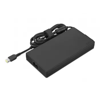 Virtalähde Lenovo GX21F23046 — kannettavan virtalähde, 300 W, 100–240 V, DC/AC, musta, AC- ja DC-kaapeli, 200×100×25,4 mm, 0,18 m kaapeli